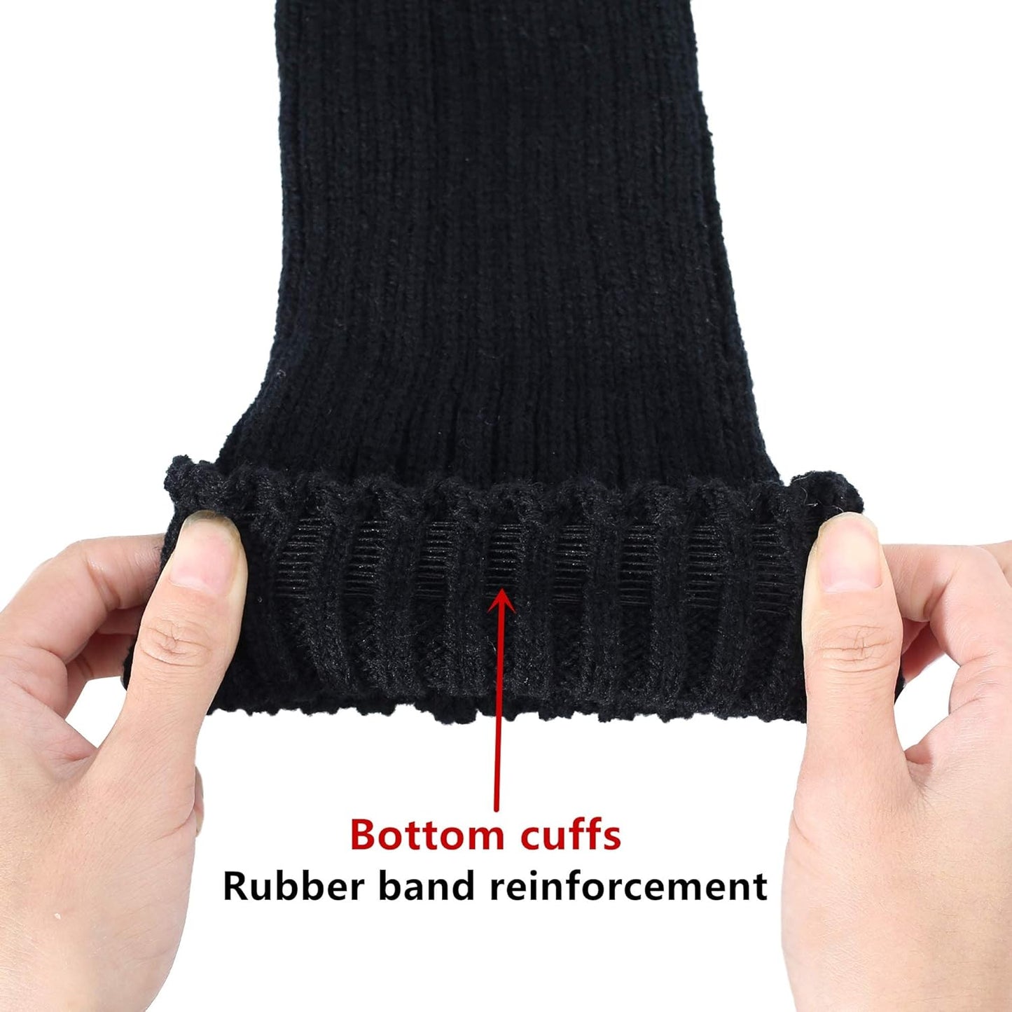 Women's Winter Thick Knit Extra Long Thigh High Leg Warmers V1259-DP01-A-4139