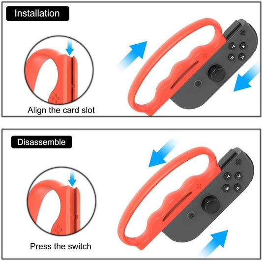 Grips for Nintendo Switch Fitness Boxing, Fit Boxing Clasp Accessories Handle for Adults and Children, for V1259-DP01-A-4177