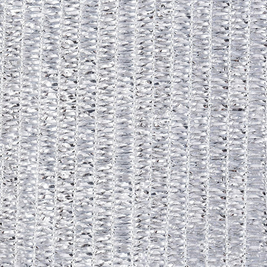 70% Aluminet Shade Cloth 6.5 ft x 10 ft-Fabric Sun Block Sun Reflect-Free 12pcs 6" Ball Bungee V1259-DP01-A-4193