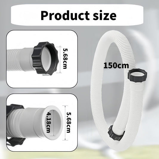 1.5" Diameter Pool Pump Replacement Hose Compatible with Intex 1500-2500 GPH Pumps, Sand Filters & Saltwater V1259-DP01-A-4223