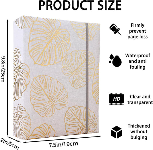 Photo Album 4x6 200 Photos Linen Cover Picture Photo Book for Family Wedding Anniversary Baby Vacation (200 V1259-DP01-A-4257