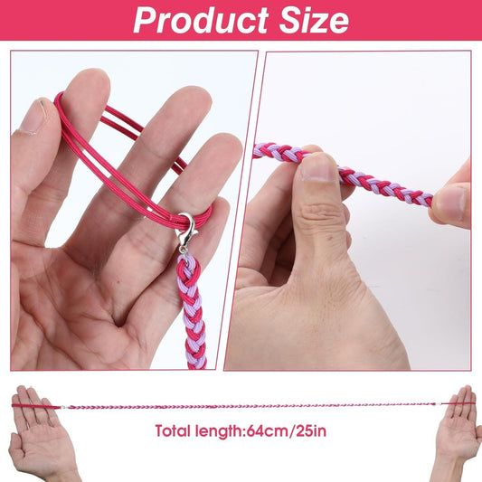 4PCS 25" Rip Tie Hair Ties for Women, No Damage Long Ponytail Holders Colorful Pony Tail Wrap Sports Hair V1259-DP01-A-4268