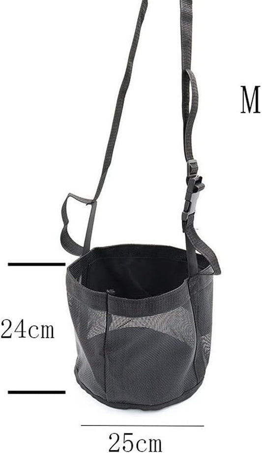 Comfort Breathable Horse Feed Bag, Mesh Feed Bucket, Mesh Designed Feeding Bag with Adjustable Strap and V1259-DP01-A-4287