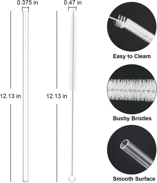 10 Pack Straw Replacement for Stanley 40 oz 64 Adventure Quencher Travel Tumbler Cup, Reusable Straws with V1259-DP01-A-4335