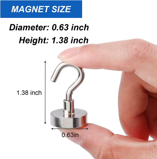 Strong Magnetic Hooks, 30lbs Hooks for Cruise Cabins, Magnet Ship Essentials, Rare Earth Magnets with V1259-DP01-A-4362
