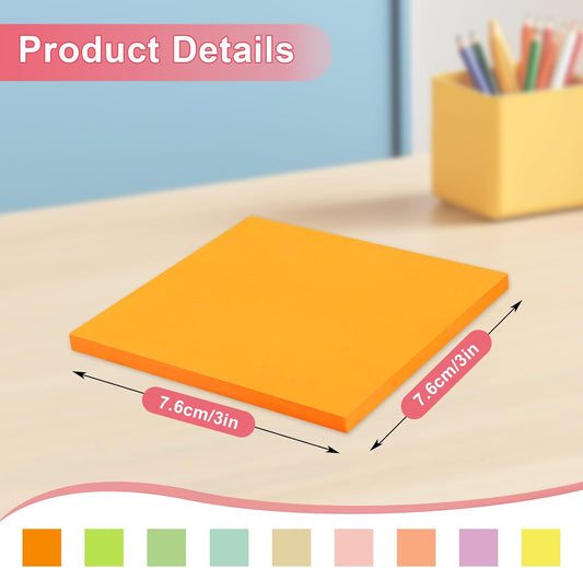 18 Pack Pop Up Sticky Notes, 3x3 inch Colorful Pop-up Brightly Colored Notes for Home, Office, School, Etc - V1259-DP01-A-4699