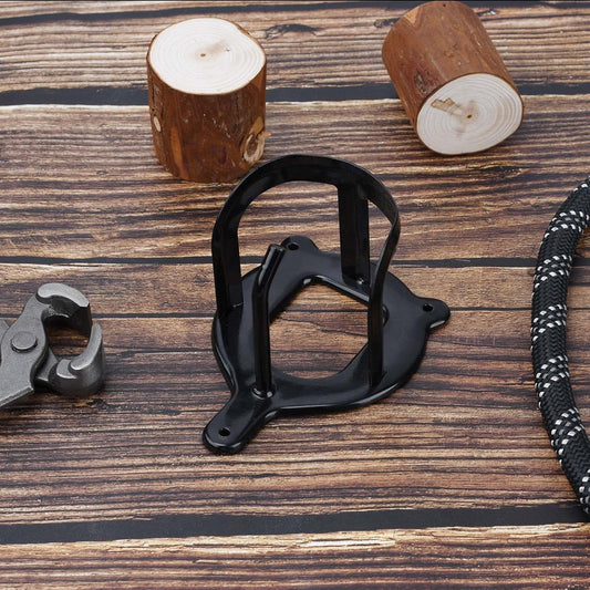 6 Counts Horse Bridle Rack Bracket Hooks Metal Halter Hanger with Tubes and Screws for Barn Supplies, Black - V1259-DP01-A-5069