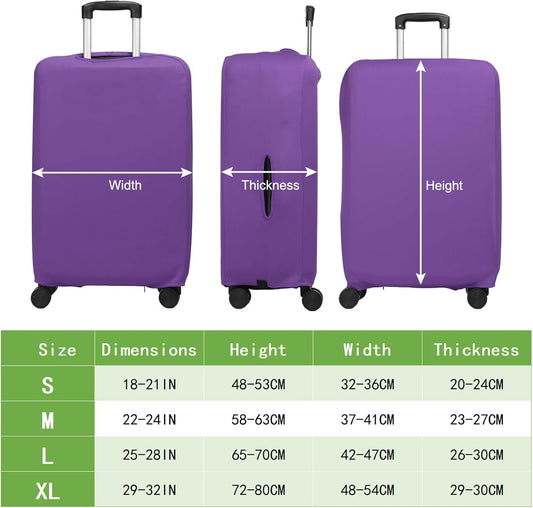 Luggage Cover, Suitcases Covers Elastic Carry on Protector Washable Scratch-Resistant Fits 22-24 Inch for V1259-DP01-A-5115