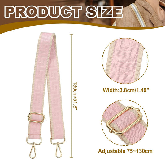 Purse Strap, Adjustable Crossbody Bag Straps Wide Shoulder Strap Universal Replacement Belt for Women's V1259-DP01-A-5159