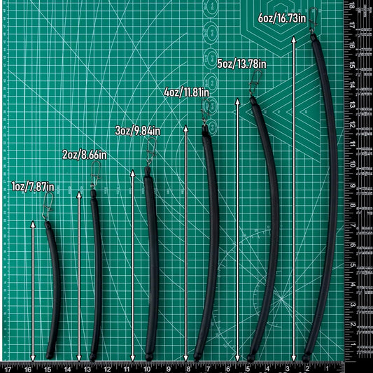 6 Pack Dragging Weights for Catfishing, Drifting Weight Freshwater Fishing Sinkers Bottom Search Slip Stick V1259-DP01-A-5318