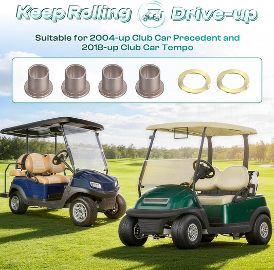Club Car Precedent King Pin Steering Knuckle Bushing Kit,Spindle for 2004-Up and 2018-up Tempo Gas Electric V1259-DP01-A-5446
