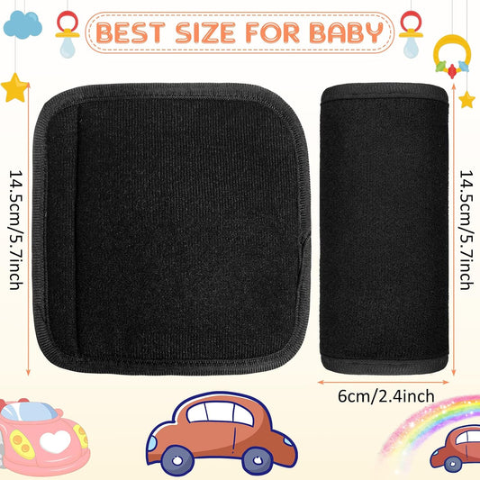 6 Pieces Car Seat Strap Pads Covers for Baby Kids, Carseat Shoulder Pads, Soft Belt Cover Infant Stroller V1259-DP01-A-5547