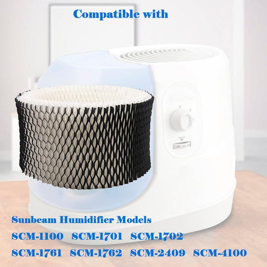 HWF62 Humidifier Filter Replacement, Compatible with for HWF62CS HWF62D SF212, Fits Sunbeam Models SCM1100, V1259-DP01-A-5716