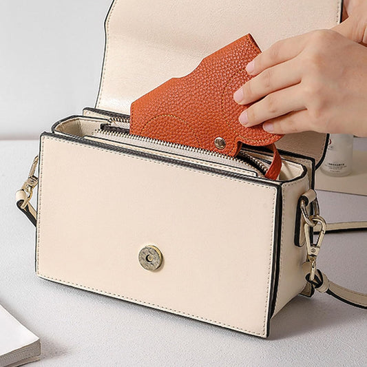 Leather Sunglasses Bag, Soft Case Portable Glasses Cute Eyeglass Pouch for Women Men Girls V1259-DP01-A-721