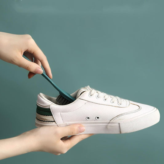 Shoe Brush, Cleaning Brush Nylon Long Handle Portable Washing Soft Bristle for Shoes Clothes V1259-DP01-A-763