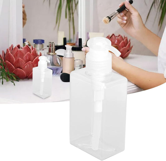 3Pcs Travel Bottle, 150ml Pump Bottle Lotion Dispenser, Clear Reusable Body Wash Container Bottles Empty V1259-DP01-A-777