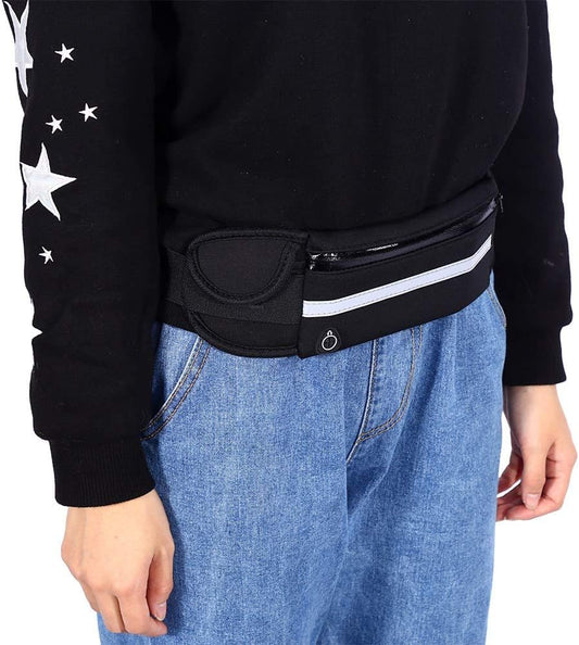 Running Belt Phone Holder, Waterproof Fanny Pack Runner Waist Bag with Earphone Hole Pouch for Gym V1259-DP01-A-795