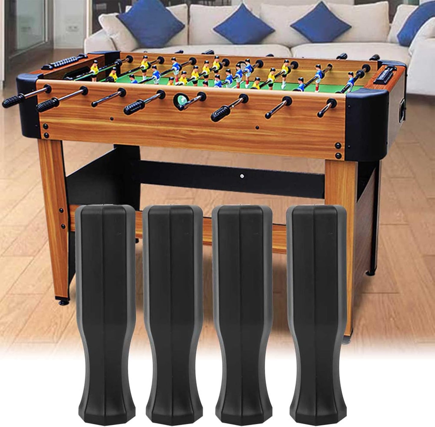 8pcs Foosball Table Handles, 4.7in Plastic Octagonal Handles for Standard Tables Handle Grip Top Game V1259-DP01-A-816