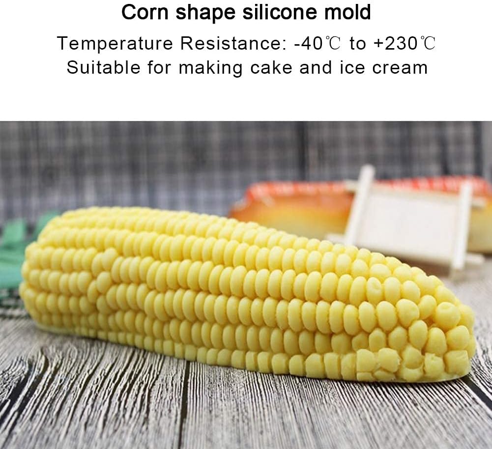 3D Corn Silicone Mold, Baking Molds Dessert Mould Shaped Candle for Mousse Cake, Pastry, Chocolate, Soap V1259-DP01-A-821
