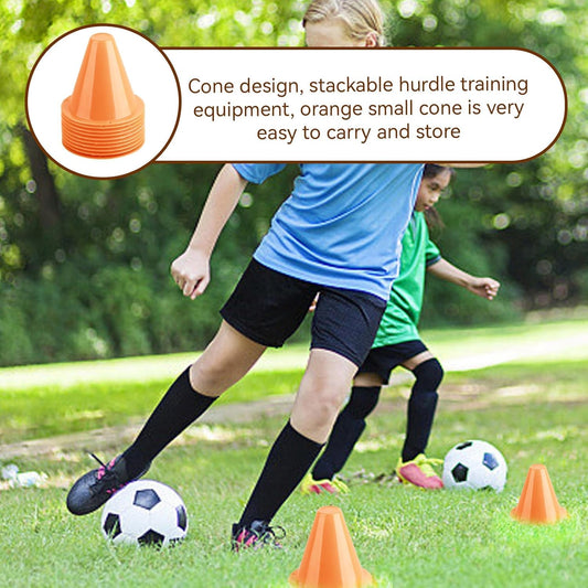 3 Inch Soccer Cones, 10PCS Mini Sport Training Marker Bight Color Plastic Traffic Cones Equipment for Outdoor V1259-DP01-A-822