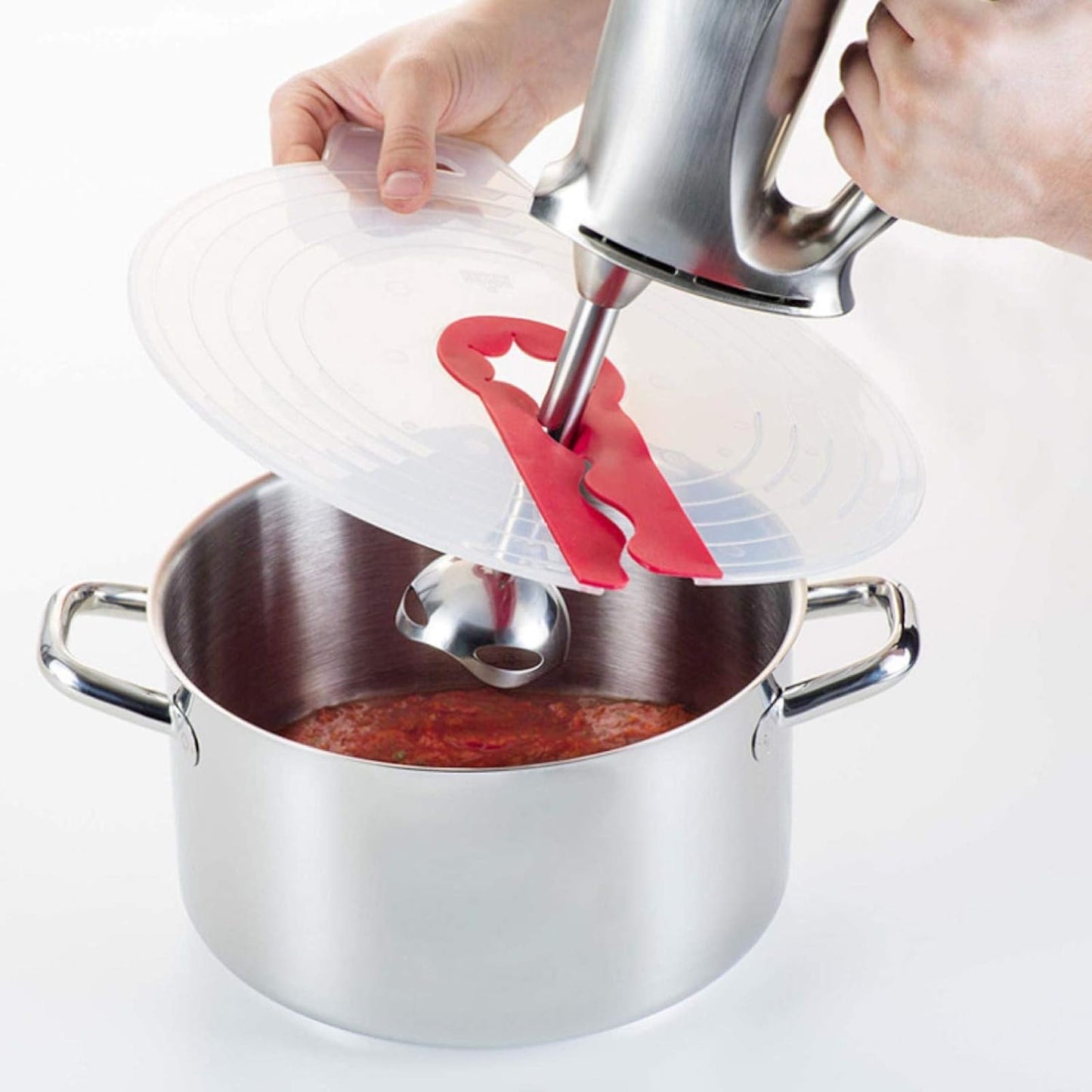 12 Inch Mixing Bowl Splatter Guard, Silicone Hand Mixer Shield Splash Guard Anti Cover for Baking & Cooking V1259-DP01-A-837
