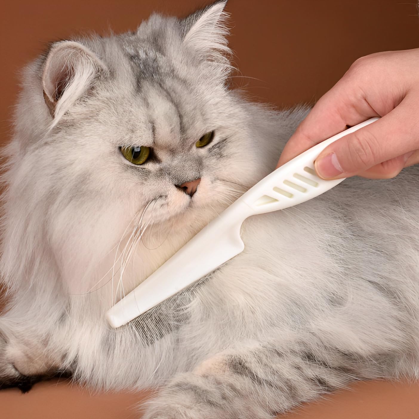 Flea comb for dogs and cats - Dog grooming tool - For removing tear stains, fleas, mange and lice V1259-DP01-BO-167