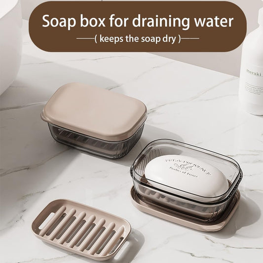 Travel soap box - soap holder - soap box with lid - portable soap box - sealable with lid - waterproof and V1259-DP01-BO-176