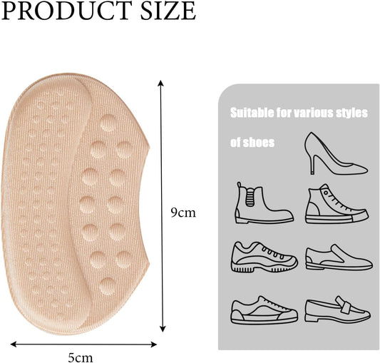4-piece non-slip heel cushions - self-adhesive heel protectors - non-slip heel clips - thick padding for V1259-DP01-BO-196