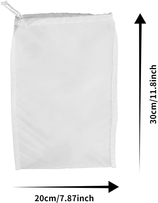 3 reusable micron fine mesh filter bags - drawstring filter bags for cold coffee with cheesecloth - fine mesh V1259-DP01-BO-206