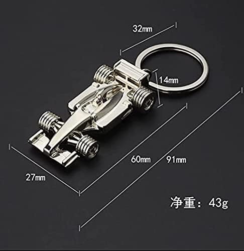 Silver racing keychain for Father's Day, birthday, Christmas for racing fans, 1 sport F1 keychain, keychain V1259-DP01-BO-270
