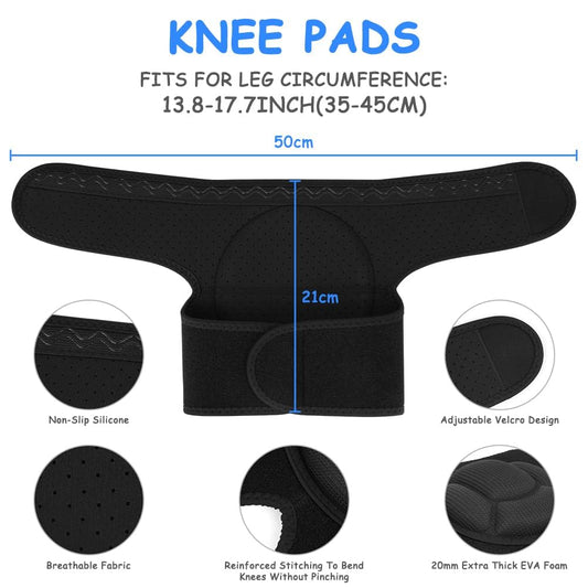 1 pair of knee pads, 20 mm thick knee pads for gardening, non-slip and anti-impact knee pads for household V1259-DP01-BO-271
