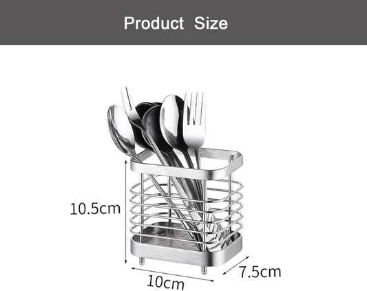 Kitchen utensil holder, stainless steel cutlery rack, sink holder, stainless steel sink organizer, kitchen V1259-DP01-BO-274