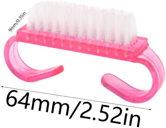 Nagelborstel - 4 pieces Plastic cleaning brush - Handscrub cleaning brush - with plastic handle - for V1259-DP01-BO-315