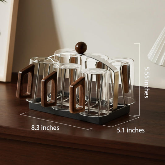Stainless steel holder - sturdy and dries quickly - removable drip tray - suitable for coffee V1259-DP01-BO-467