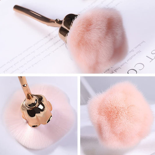Cleaning Brush - Pink Rose Soft Brush - Suitable for acrylic nail art, manicures, cleaning fabric and can V1259-DP01-BO-493