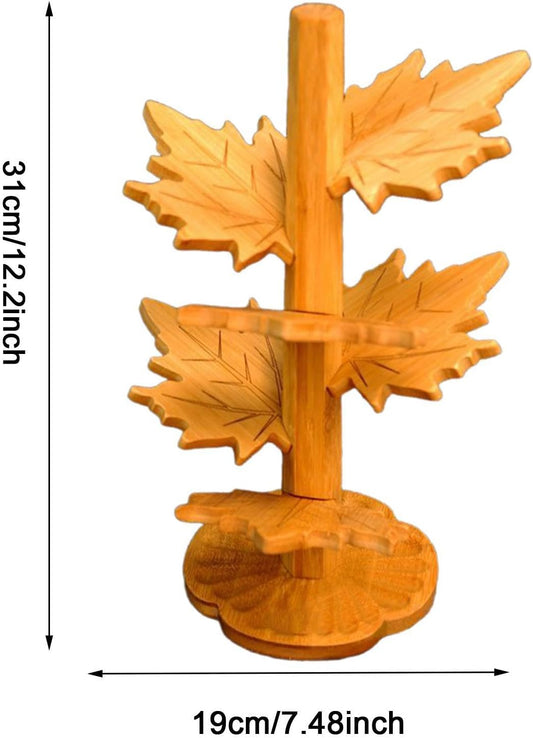 6 coasters in the shape of a maple leaf - heat-resistant and heat-insulating - suitable for dining tables, V1259-DP01-BO-518