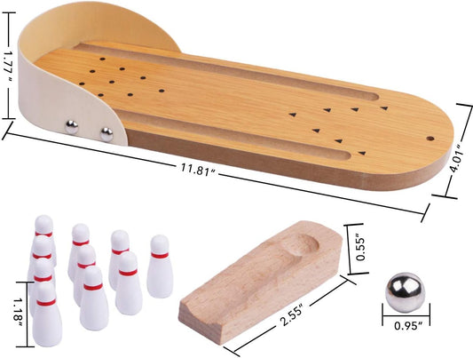 Mini Bowling Game Set for the Office - Mini Arcade Game for the Office - Mini Bowling Alley - Stress-Relief V1259-DP01-BO-592