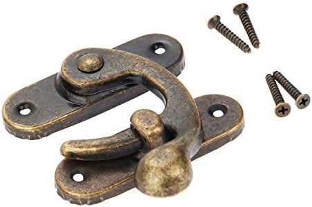 Biaungdo 5pcs Retro Vintage Style Swing Bag Clasp Closure Lock Latch for Furniture Wooden Box Jewelry Case V1259-DP01-D-12