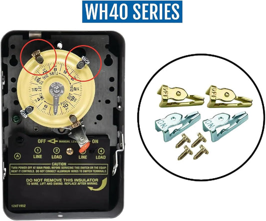 156T1978A Time Switch Tripper Kit for Intermatic T100 T7000 WH40 Series Timers, Includes 8 Metal Trippers (4 V1259-DP01-D-145