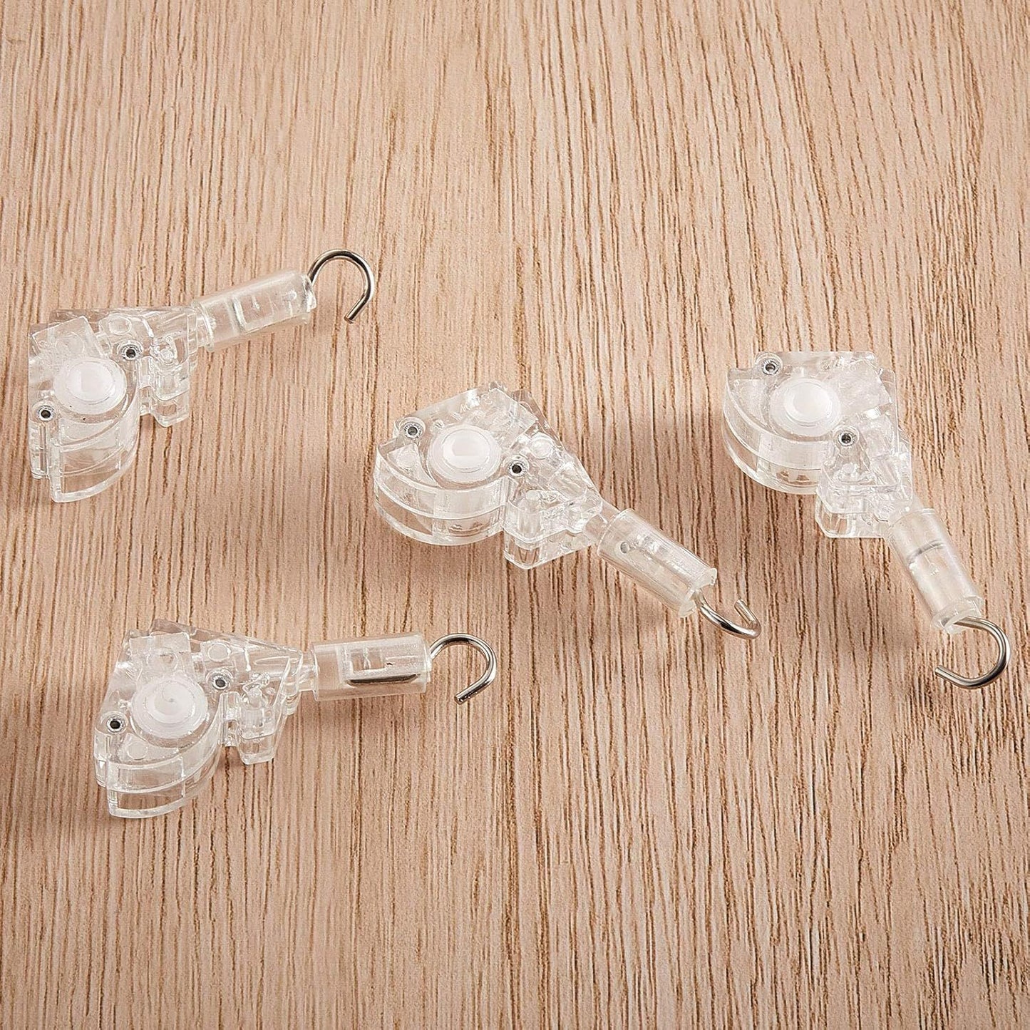4 Pieces Blind Wand Tilter Control Wand or 1 Inch Mini Blind Head Rail Mechanism Replacement with D Shaped V1259-DP01-D-223