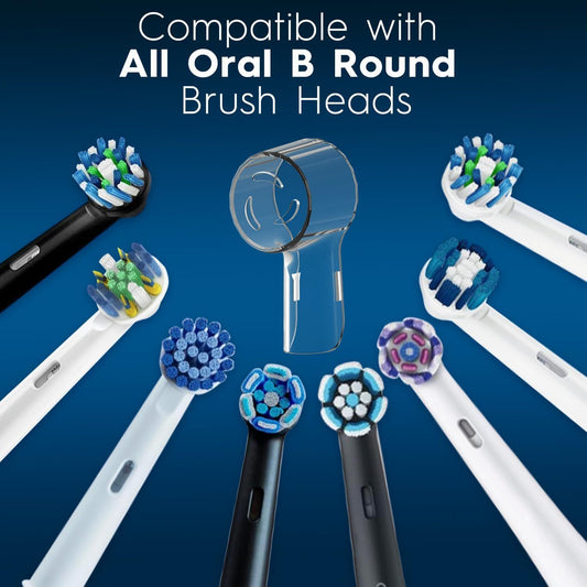6 Pack Toothbrush Heads Dustproo Cover Compatible with Oral B, its or Oral-B iO Series, Pro 1000, 1500, 5000, V1259-DP01-D-229