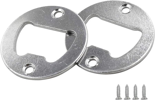 Biaungdo 20PCS 40mm Wall Mounted Bottle Opener Round Bottle Opener Inset with Screws for Beer Cap Coke Bottle V1259-DP01-D-80