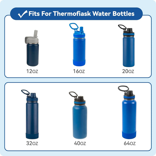Replacement Chug Cap for ThermoFlask 14/1618/24/32/40 Oz Water Bottles, Wide Mouth Spout Lid, Dishwasher Safe V1259-DP01-E-194