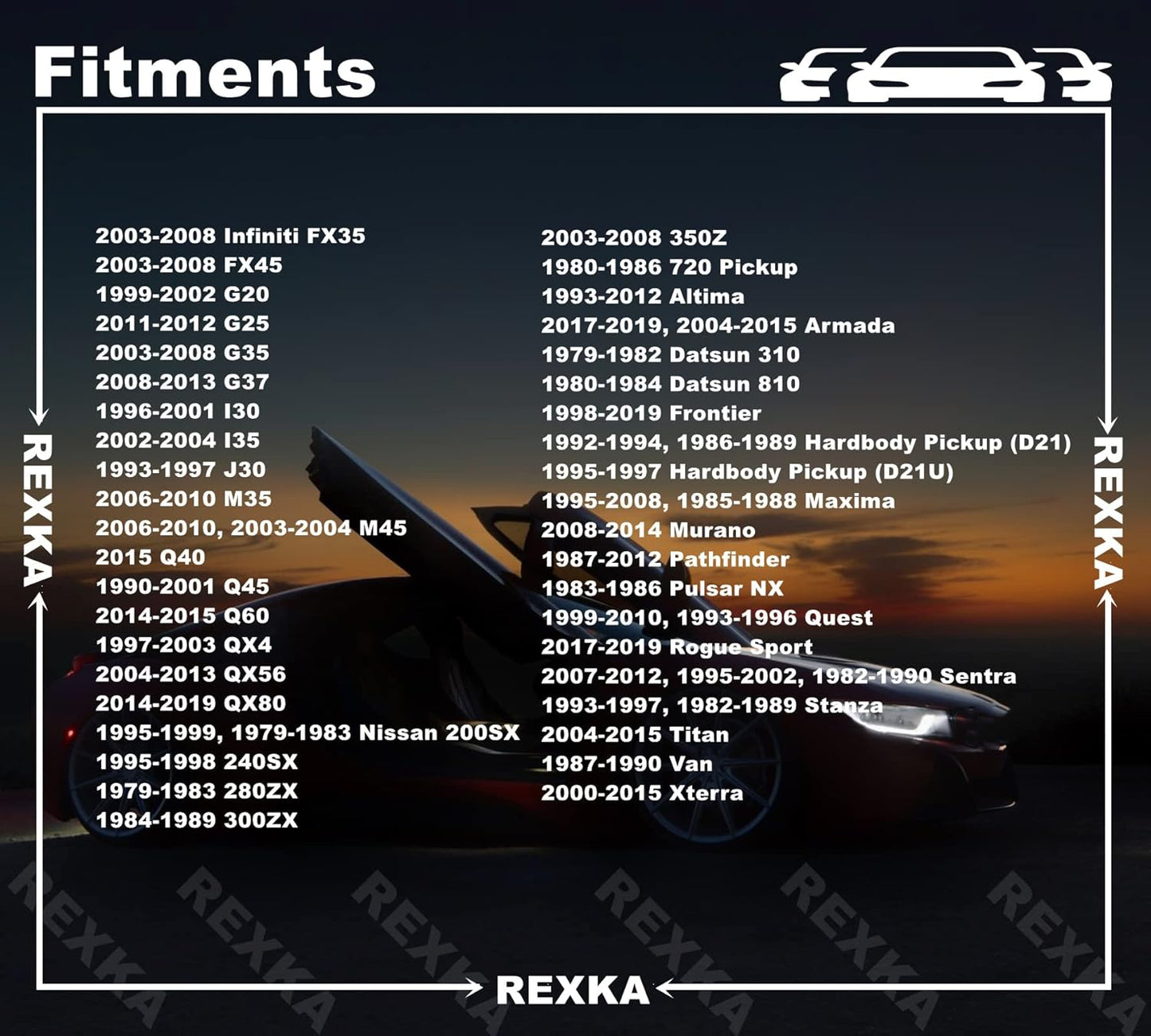 Rexka 30pcs Door Trim Panel Clip Compatible with 80999-VE000 Nissan Infiniti V1259-DP01-E-222