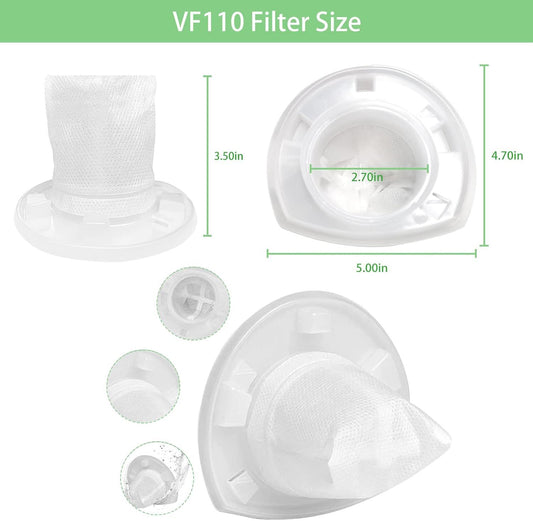 4 Pack Replacement ilter or Black & Decker Power Tools V110 Dustbuster Cordless Vacuum Compatible V1259-DP01-E-271