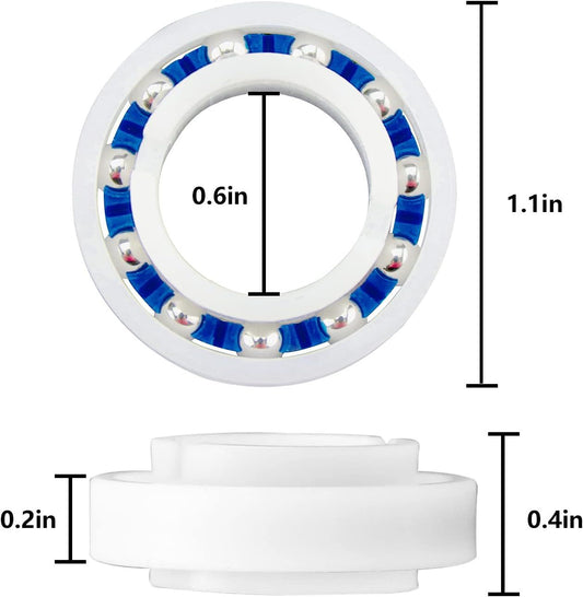 C60 C-60 Ball Bearing Replacement or Pool Cleaner Wheels, Perectly Compatible with Polaris Pressure Pool V1259-DP01-E-377