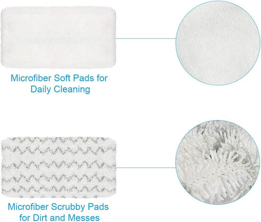 4 Pack Steam Mop Pads or Bissell Symphony 1252 1606670 1543 1652 1132 1530 11326 Vacuum and Steam Mop, V1259-DP01-E-386