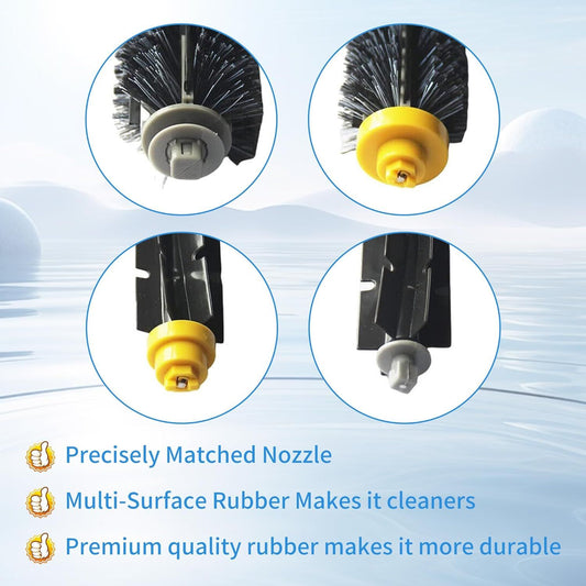Replacement Parts Kit Bristle lexible Beater Brush & Aero Vac ilter & Side Brush Compatible with iRobot V1259-DP01-E-391