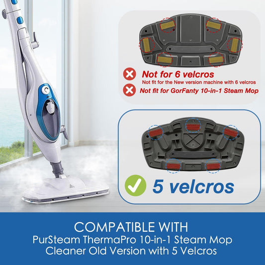 Steam Mop Pads or PurSteam ThermaPro 10-in-1 and ThermaPro 211 Steam Mop Cleaner, Pur steam Mop Replacement V1259-DP01-E-405