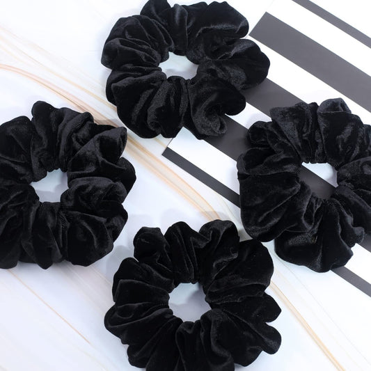 Extra Large Scrunchies or Women's Thick Hair, Premium Velvet Sot Jumbo Scrunchy, XL 6 inch Big Elastic Band V1259-DP01-E-427